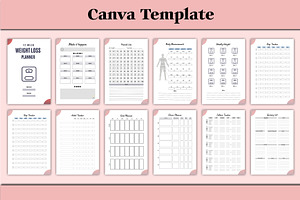 Editable 12 Week Weight Loss Planner