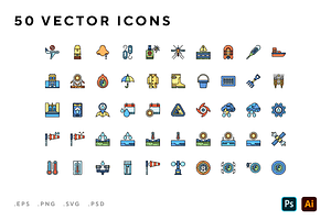 Monsoon icons, an Icon by Wencory
