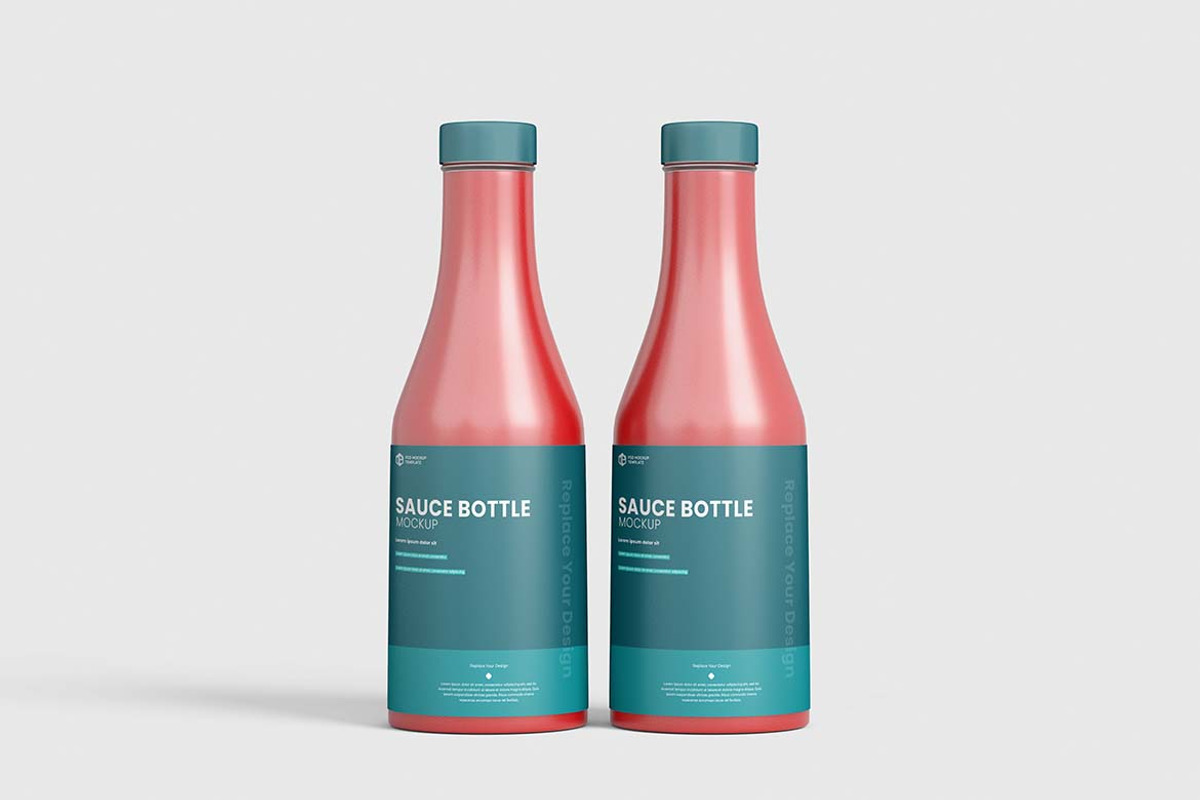 Sauce Bottle Mockup, a Packaging Mockup by tiyasprabawa (Photo 5 of 5)