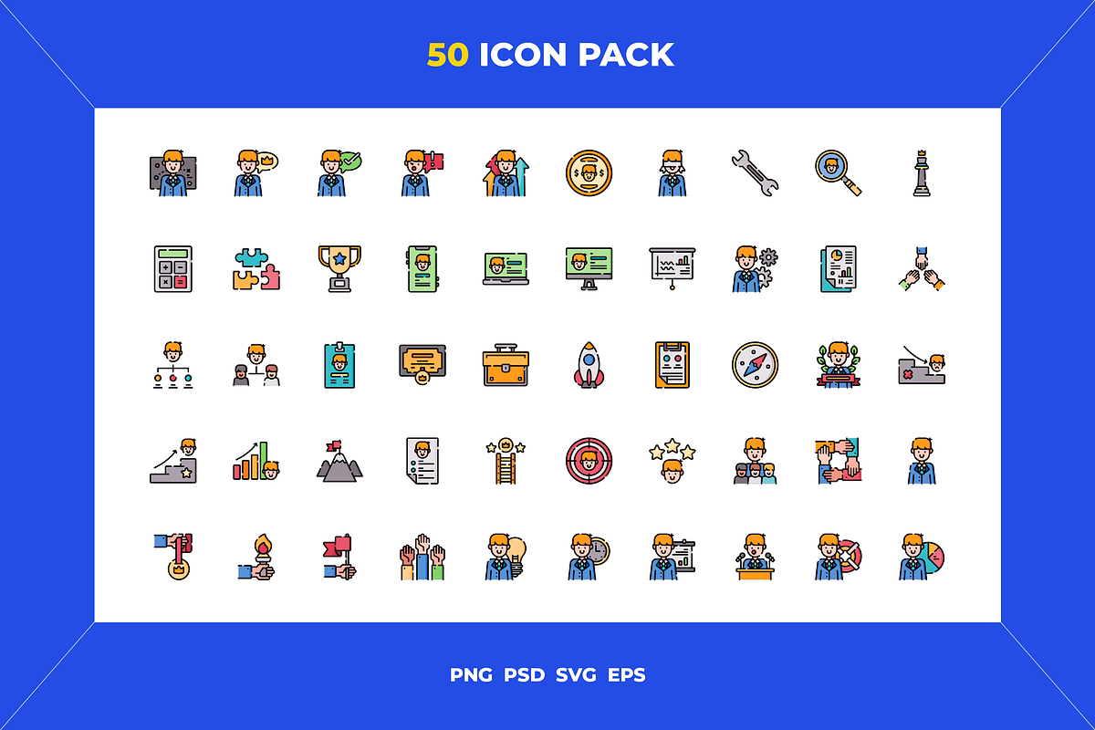 50 Leadership icons, an Icon by Wencory (Photo 1 of 2)