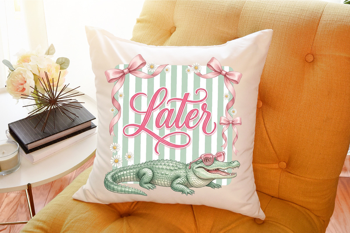 Later Gator Coquette Preppy Striped, a Work Illustration by Sublimation Artist (Photo 9 of 9)