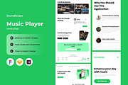 SoundScape - Music Player Landing Pa, an App Template by twinstd (Thumbnail 1 of 5)