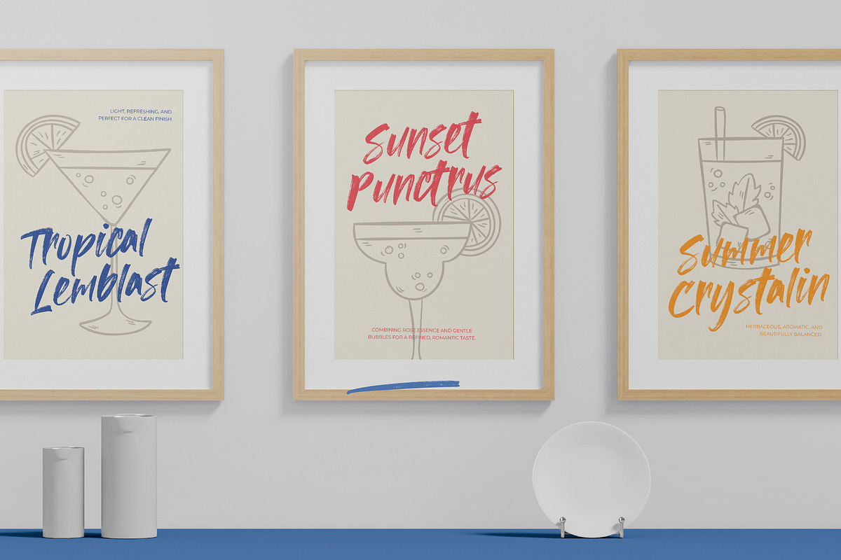Smoothie Delights, a Handwritten Font by agnyhasyastudio (Photo 7 of 11)