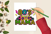 80's mama png sublimation design, a Technology Illustration by Rose Art (Thumbnail 3 of 4)