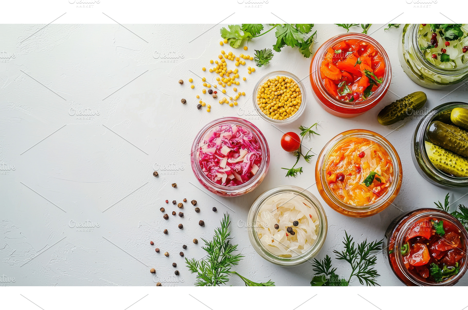 Assorted Fermented Vegetables, a Photo by Rodica Ciorba