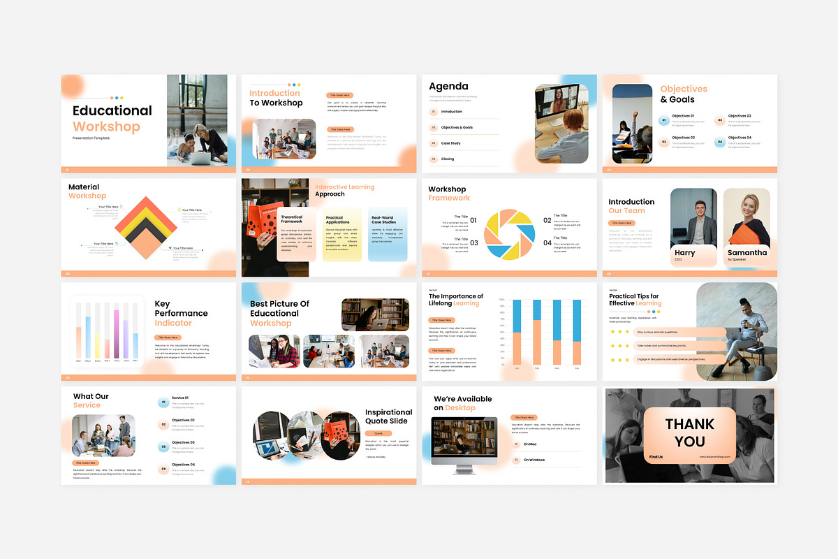 Modern Educational Workshop Template, a Presentation Template by Eklip Studio (Photo 6 of 6)