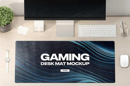 Desk Mat Mockup, a Graphic by rebrandy