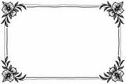 Flower Silhouette Frame Pack, an Illustration by Amazin_art (Thumbnail 7 of 9)