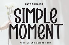 Simple Moment | Script Font