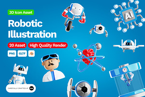 3D Robotic Illustration, an Object 3D Model by SLAB! Design