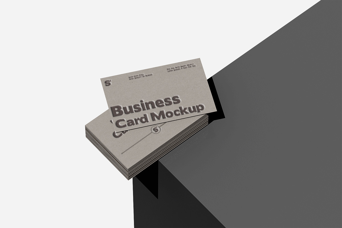 Minimalist Business Card Mockup Set, an Advertising Mockup by pixelmock (Photo 4 of 15)