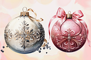 Christmas Baubles Png Clipart, an Object Graphic by Agnesagraphic (ID 95) (Thumbnail 5 of 7)