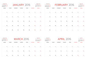 Monthly Planner 2016