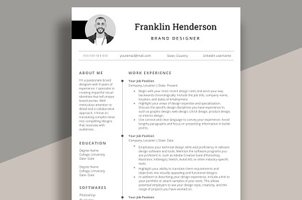 Creative Resume | CV for designer