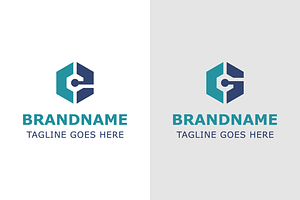 Letters CE or CG Technology Logo, a Branding & Logo Template by Pray Art Design Studio