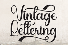 Vintage Lettering | Script Font