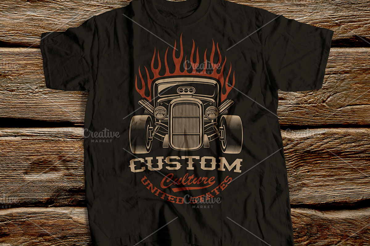 Hot Rod Vector Illustrations Bundle, an Illustration by Natali_ (Photo 5 of 7)