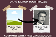 Vintage Photo Template Canva Retro, a Poster Template by GraphiCarola (Thumbnail 2 of 6)