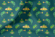 Cute Frogs Patterns Watercolor, a Pattern Graphic by watercolor kamill (Thumbnail 6 of 10)
