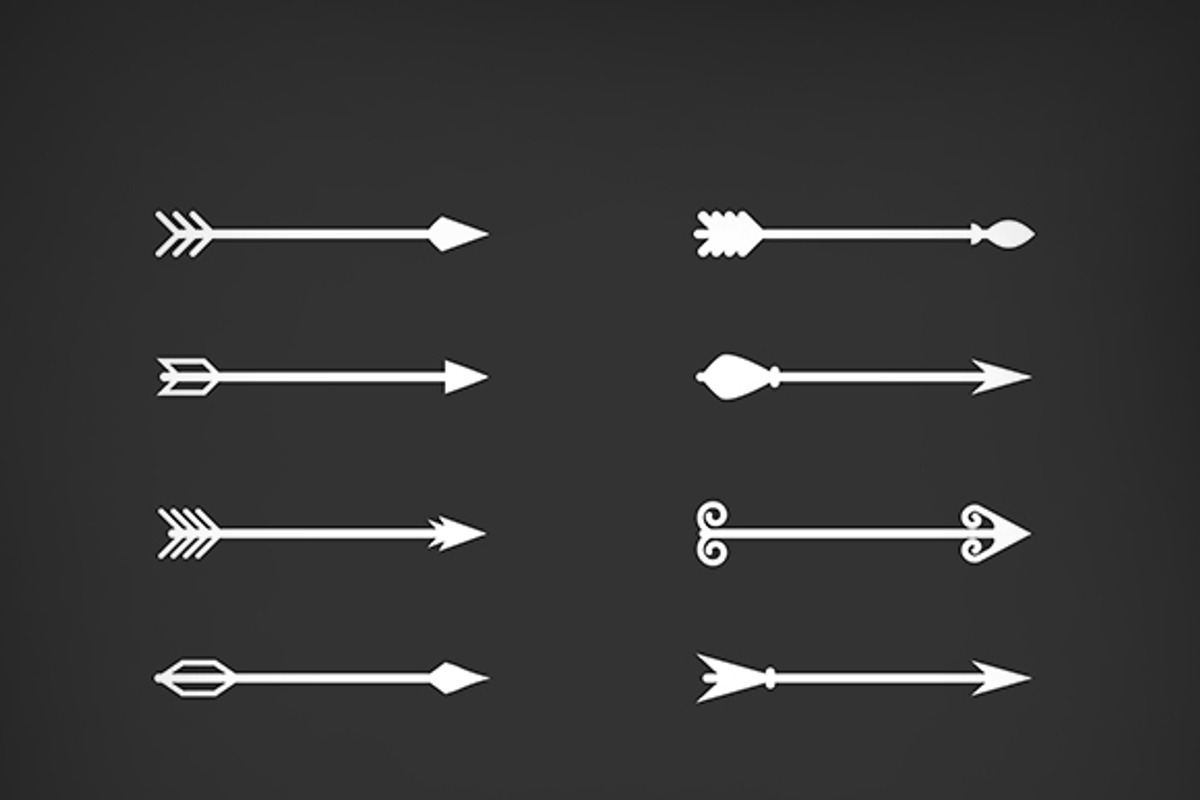 Arrows vector set, an Object Graphic by Snipergraphics