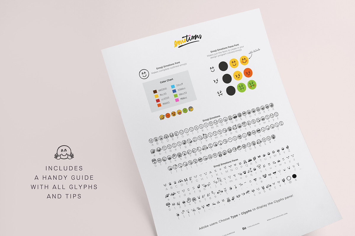 Emoji Font - Dingbats Font, a Symbol Font by pixelcolours (Photo 11 of 14)