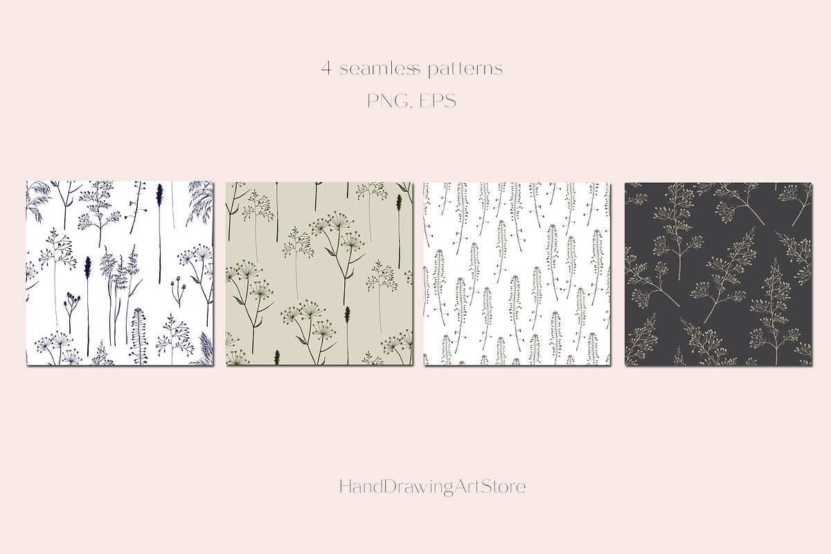 Wildflower and Insect collection, an Illustration by Hand drawn Boutique (Photo 6 of 7)