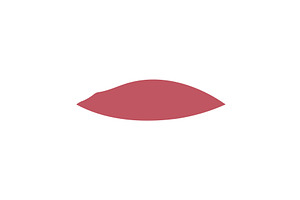 Single curved dusty rose lipstick, an Object Illustration by okskukuruza