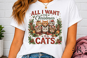 All I Want for Christmas Is Cats PNG, an Object Graphic by Black Bird Studio (Thumbnail 3 of 4)