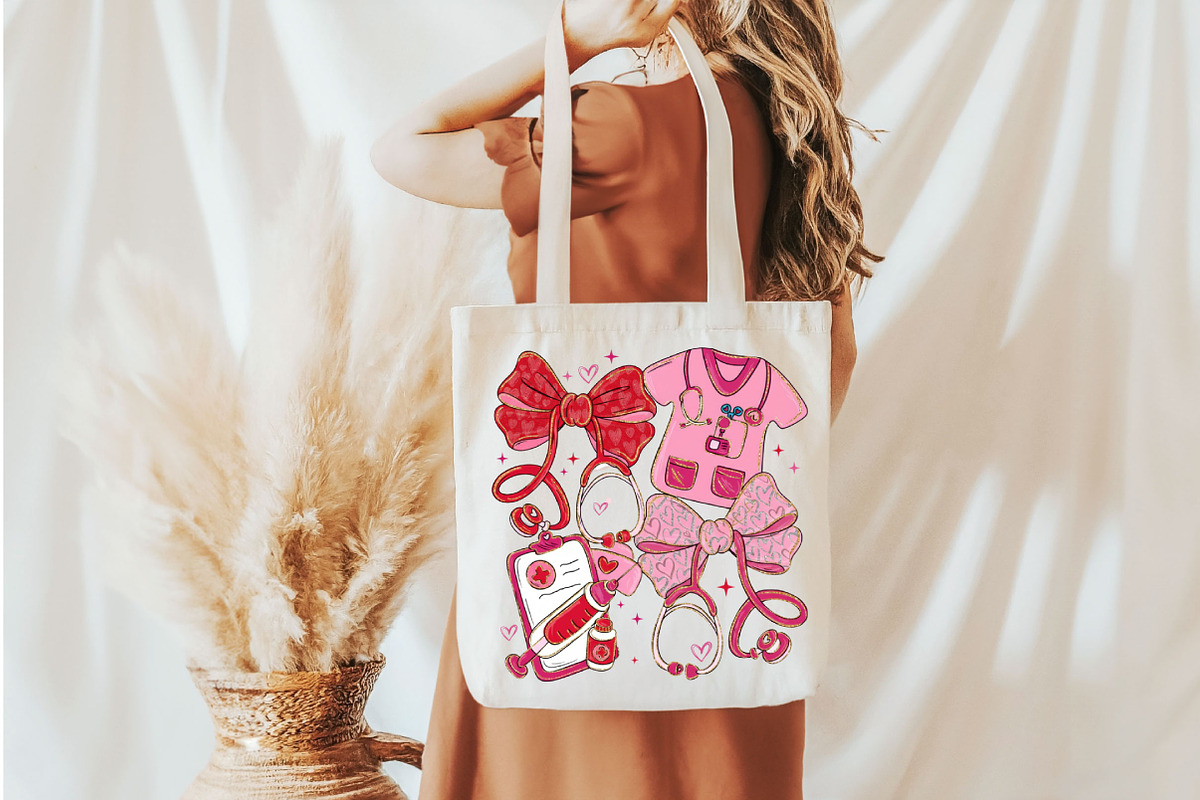 Pink Valentine Nurse Png, an Illustration by Designking (Photo 6 of 6)