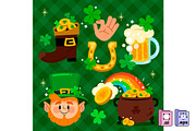 St Patrick's Day Set of Elements, an Object Graphic by MISS CHATZ (Thumbnail 1 of 3)
