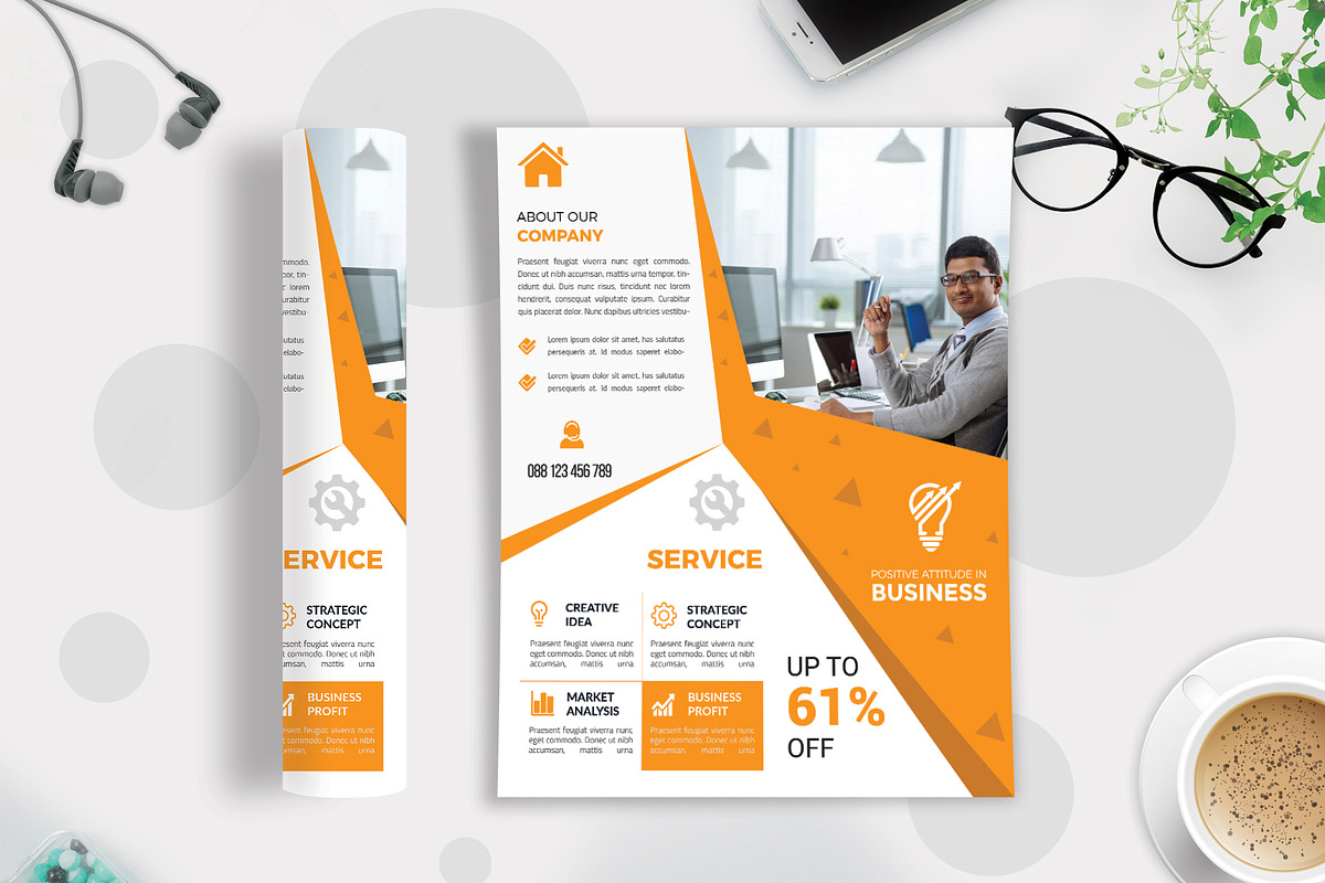 50+ Business Flyers Bundle, a Flyer Template by Imagine Design Studio (Photo 23 of 52)