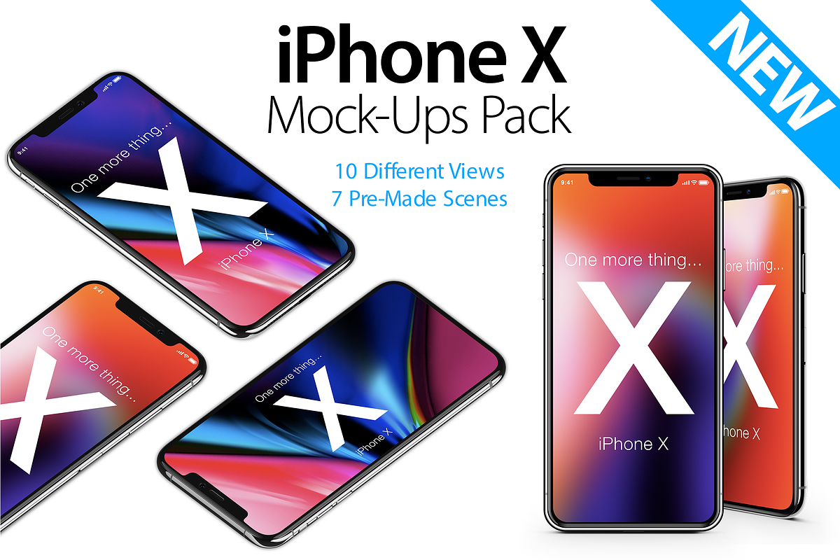iPhone Xs Mock-ups Pack, an iPhone Mockup by Interbrand (Photo 1 of 9)