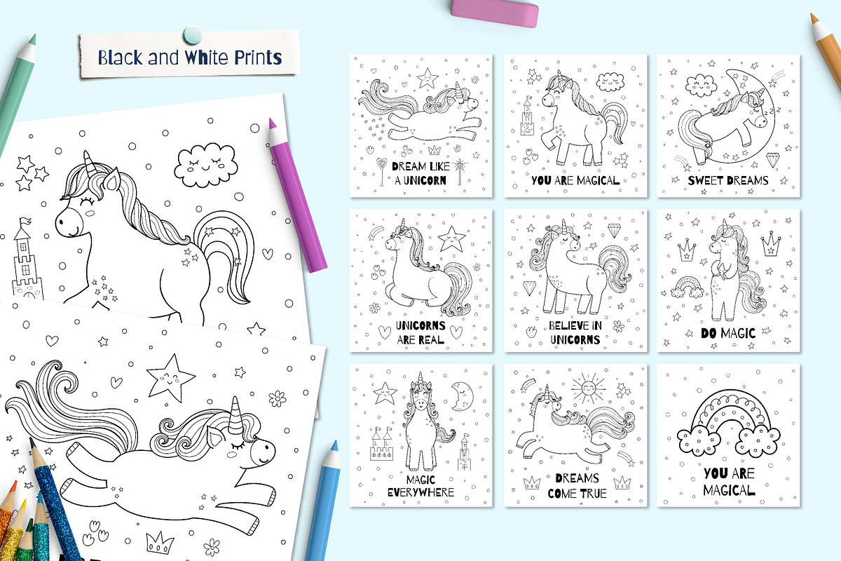 Unicorns Clipart Collection, an Animal Illustration by Gulnara Sabirova (Photo 17 of 20)