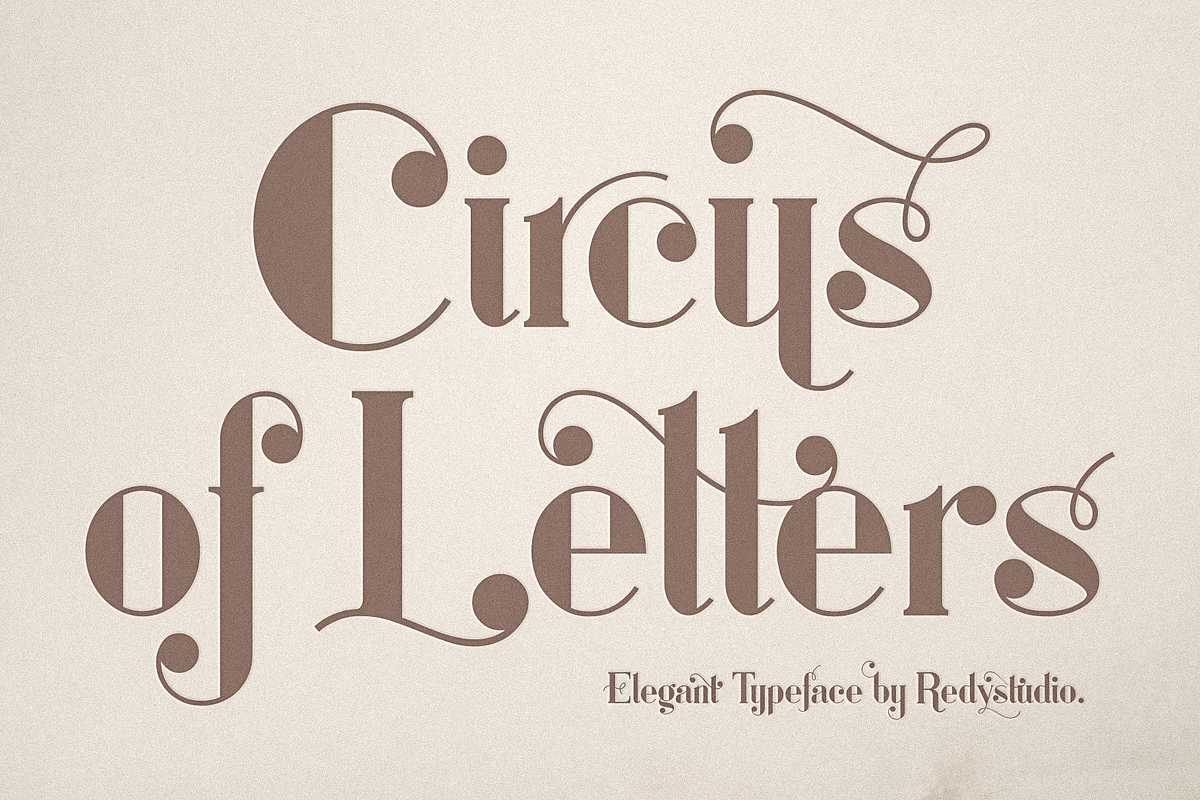 Circus of Letters – Fancy Typeface, a Sans Serif Font by RedyStudio (Photo 24 of 24)