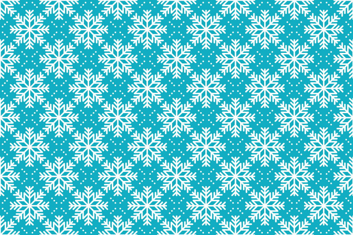 Snowflakes Winter Seamless Pattern, a Pattern Graphic by Mightyfire