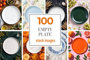 Empty Plate Photos, Top View Flat, a Food & Drink Photo by Selenique Studio