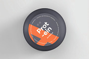 Top View Protein Jar Lid Mockup, an Advertising Mockup by DesignRushMarket (Thumbnail 1 of 2)