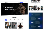 Biohack - Gym & Fitness Figma Templa, an UI Kit Template by ArtGalaxy (Thumbnail 1 of 3)