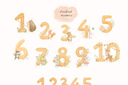 Woodland Birthday Watercolor Animals, an Animal Illustration by ElenaPlatovaArt (Thumbnail 3 of 22)
