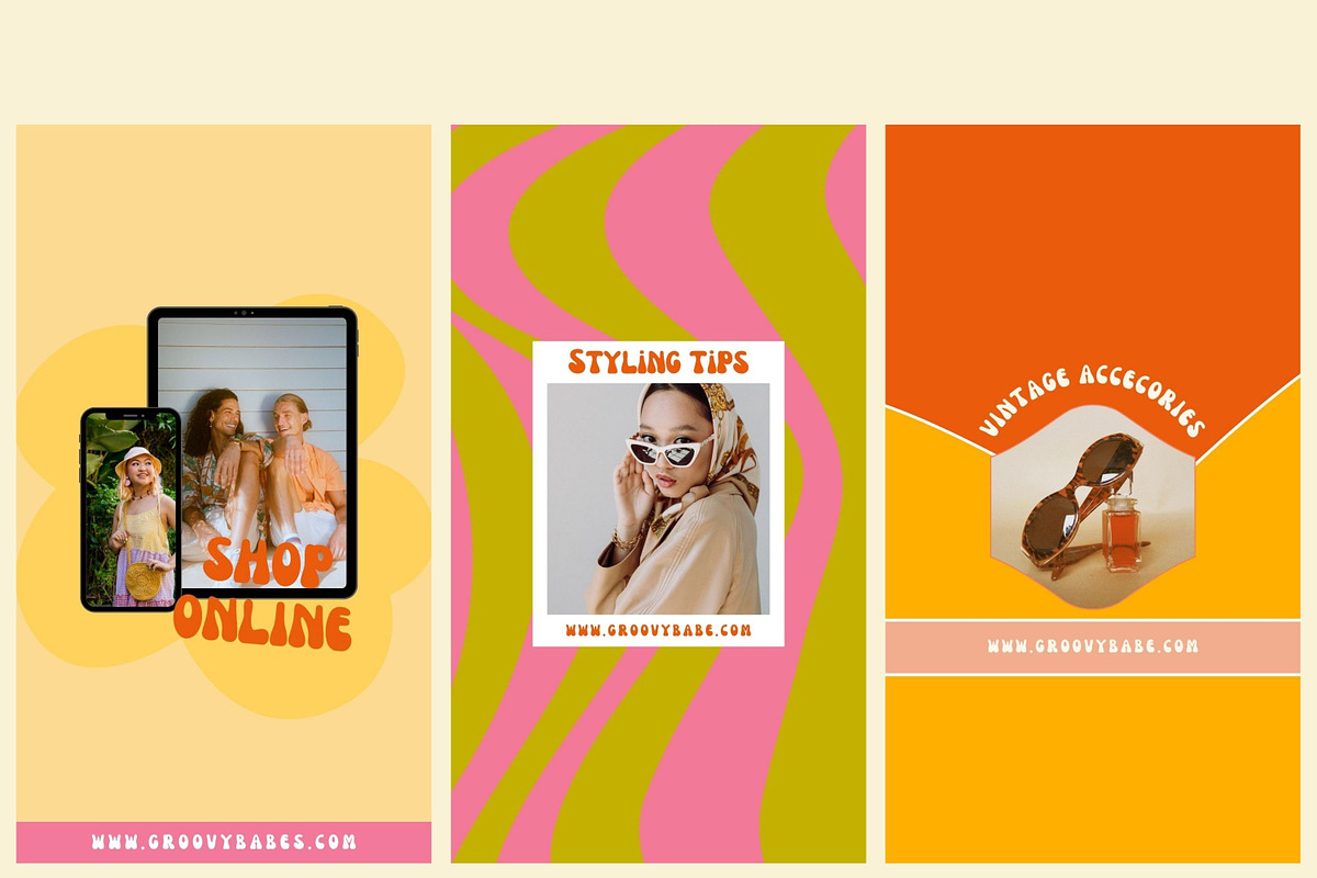 Retro Instagram Reel Cover Template, a Social Media Template by Hell Yeah Designs (Photo 2 of 5)