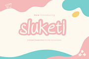 Sluketi - Simple Handwritten Font, a Script Font by Dhabee (Thumbnail 1 of 4)