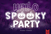 Spooky Party Font | Font Trio, a Font by rulihoki studio (Thumbnail 1 of 7)