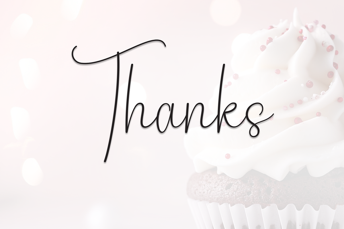 Sweety Cupcake | Script Font, a Handwritten Font by Scratchones (Photo 9 of 9)