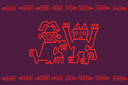 Inca Motifs Vector Bundle, an Illustration by Little Gremlin (Thumbnail 6 of 8)