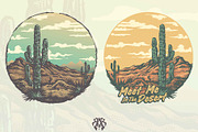 Cactus & Desert Vintage Cartoon Set, an Object Illustration by Krizvector Artwork Shop (Thumbnail 3 of 7)
