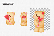set of Bear in Valentine's day elem, an Animal Illustration by Nattapohncha (Thumbnail 2 of 4)