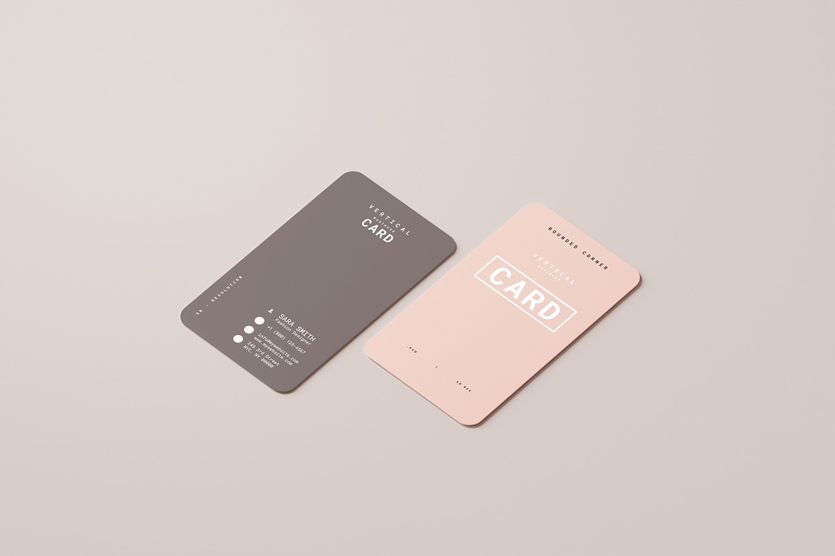 Vertical Business Card Mockups, a Print Template by pmvch (Photo 12 of 20)