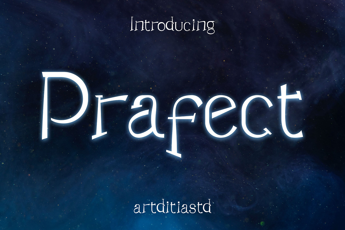 Prafect, a Sans Serif Font by artditiastd (Photo 1 of 3)