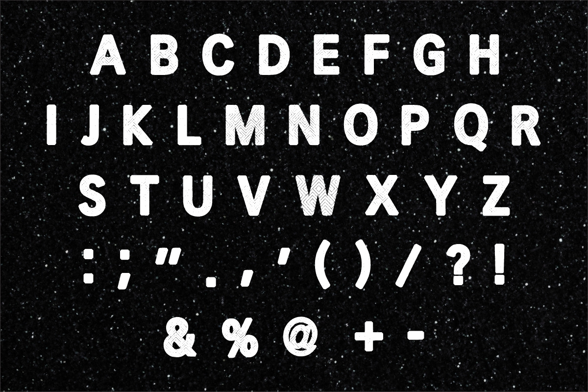 Black Glitter, a Font by Fourteen Letter (Photo 4 of 6)