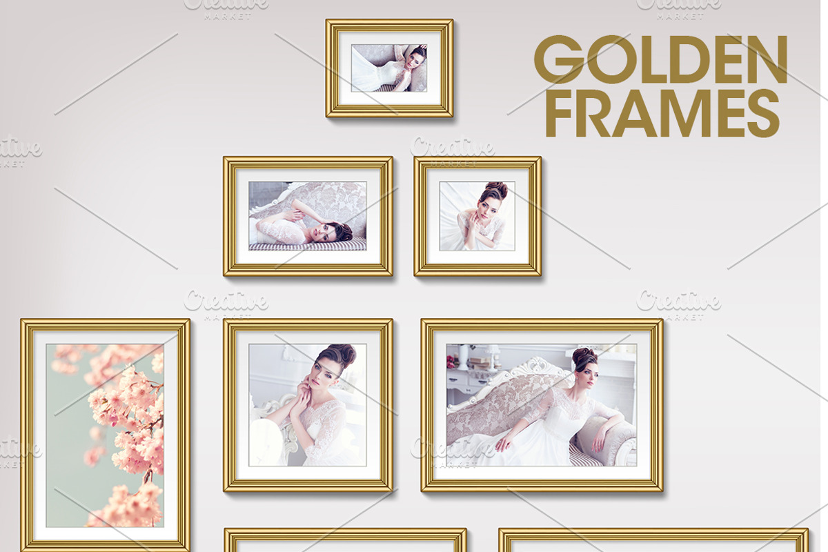 Golden Frames Set (8 frames), an Object Graphic by graystudio (Photo 2 of 13)